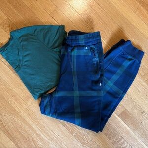 GAP Teen Green and Navy Joggers